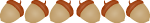 divider: a row of acorns